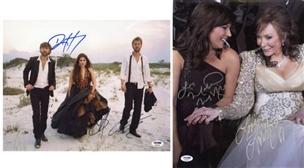 Country Music Signed 11x14 Photo Lot of (2): Lady Antebellum & Martina McBride/Loretta Lynn (PSA/DNA)